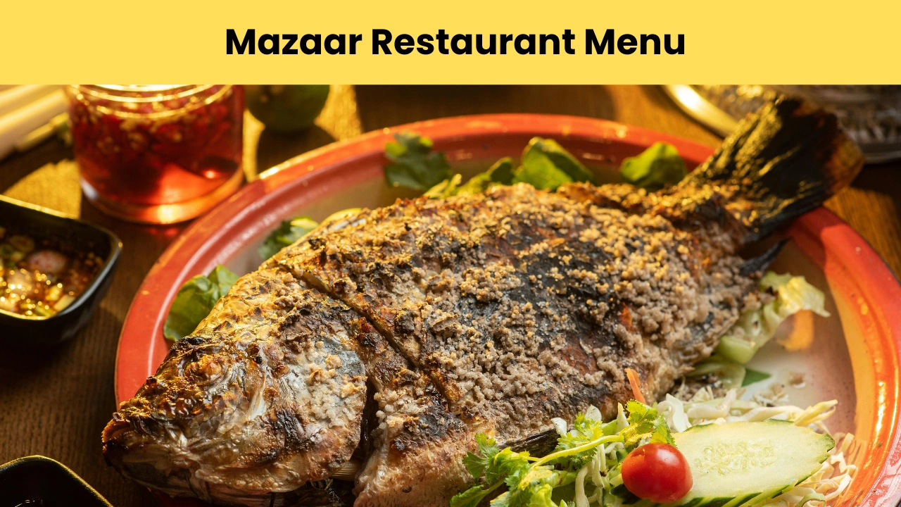 Mazaar Restaurant Menu