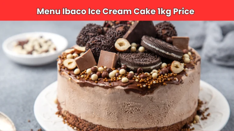 menu ibaco ice cream cake 1kg price