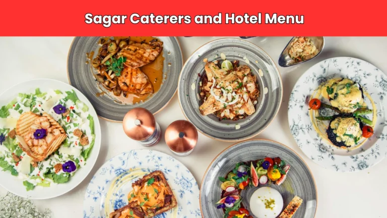 sagar caterers and hotel menu