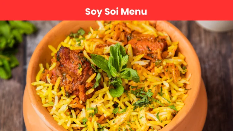 soy soi menu
