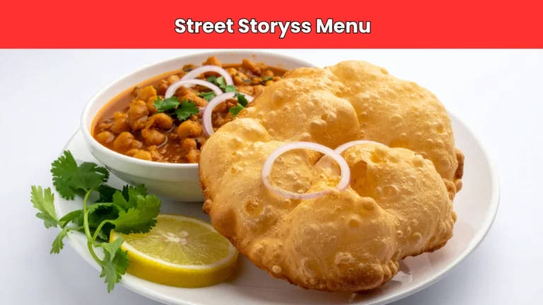 Street Storyss Menu