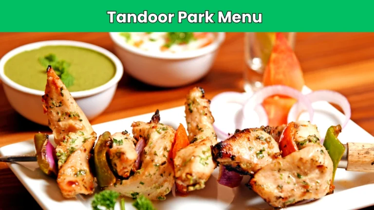 tandoor park menu