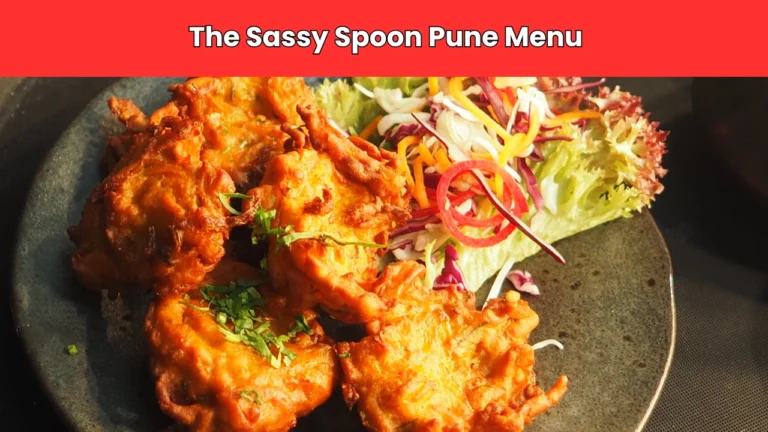 the sassy spoon pune menu