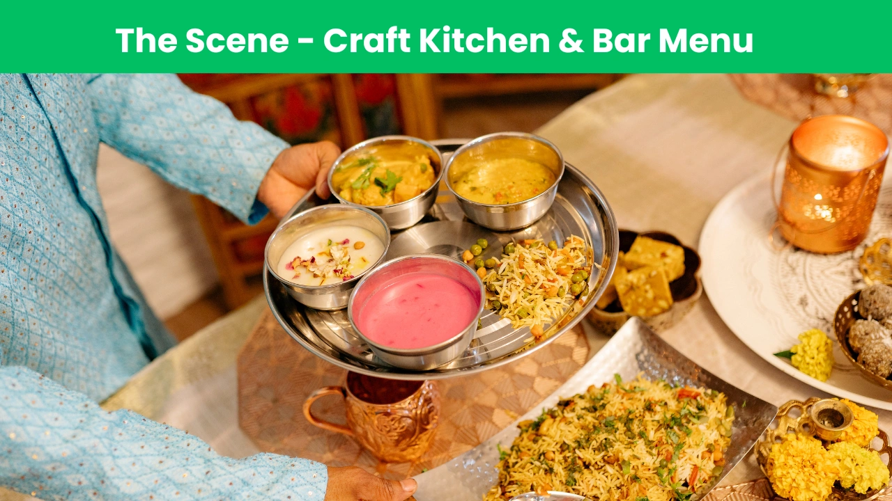 the scene - craft kitchen & bar menu