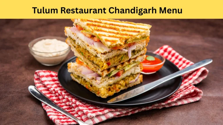 tulum restaurant chandigarh menu