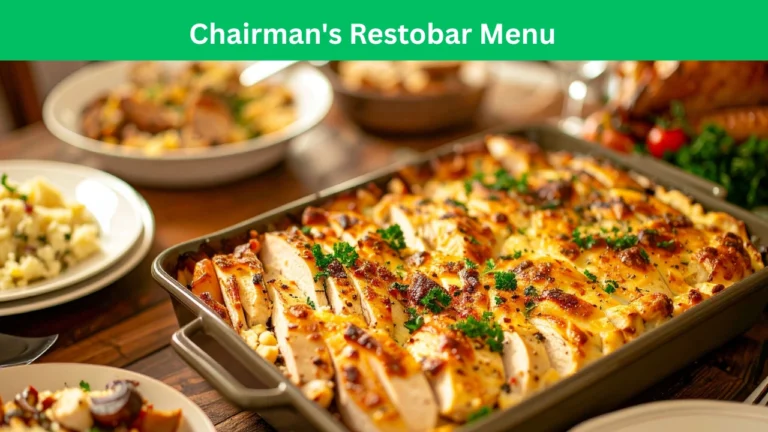 Chairman's Restobar Menu
