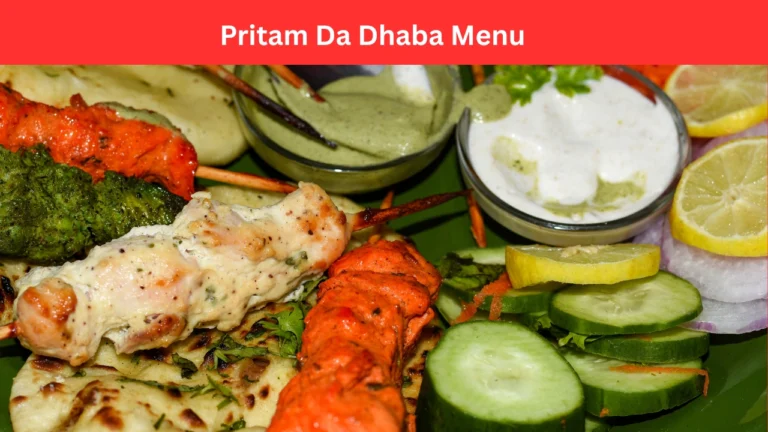 Pritam Da Dhaba Menu