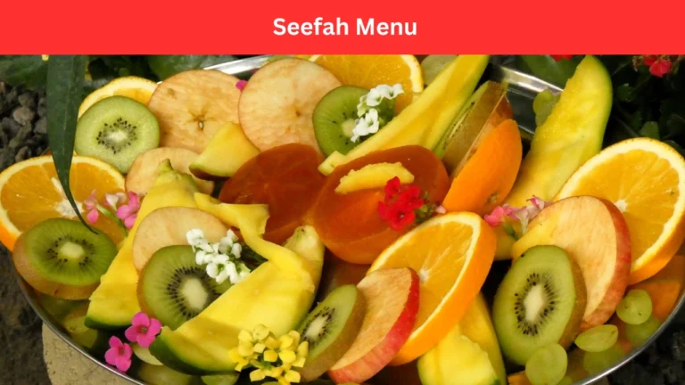 Seefah Menu