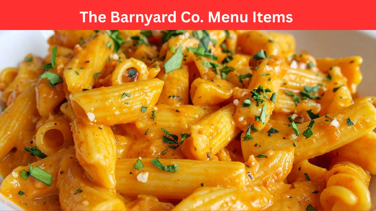 The Barnyard Co. Menu Items
