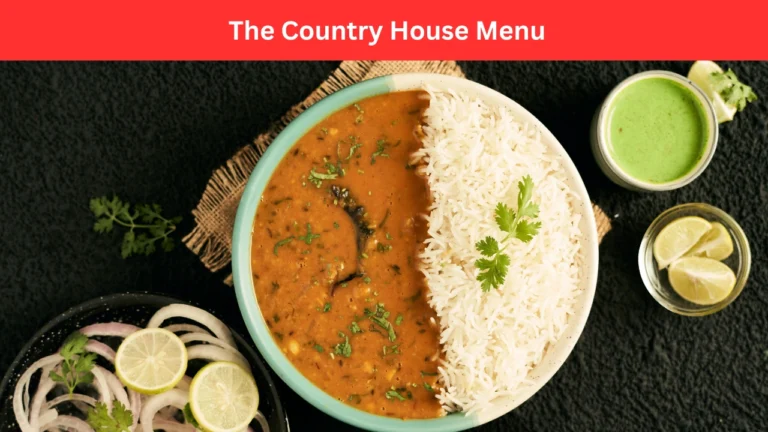 The Country House Menu