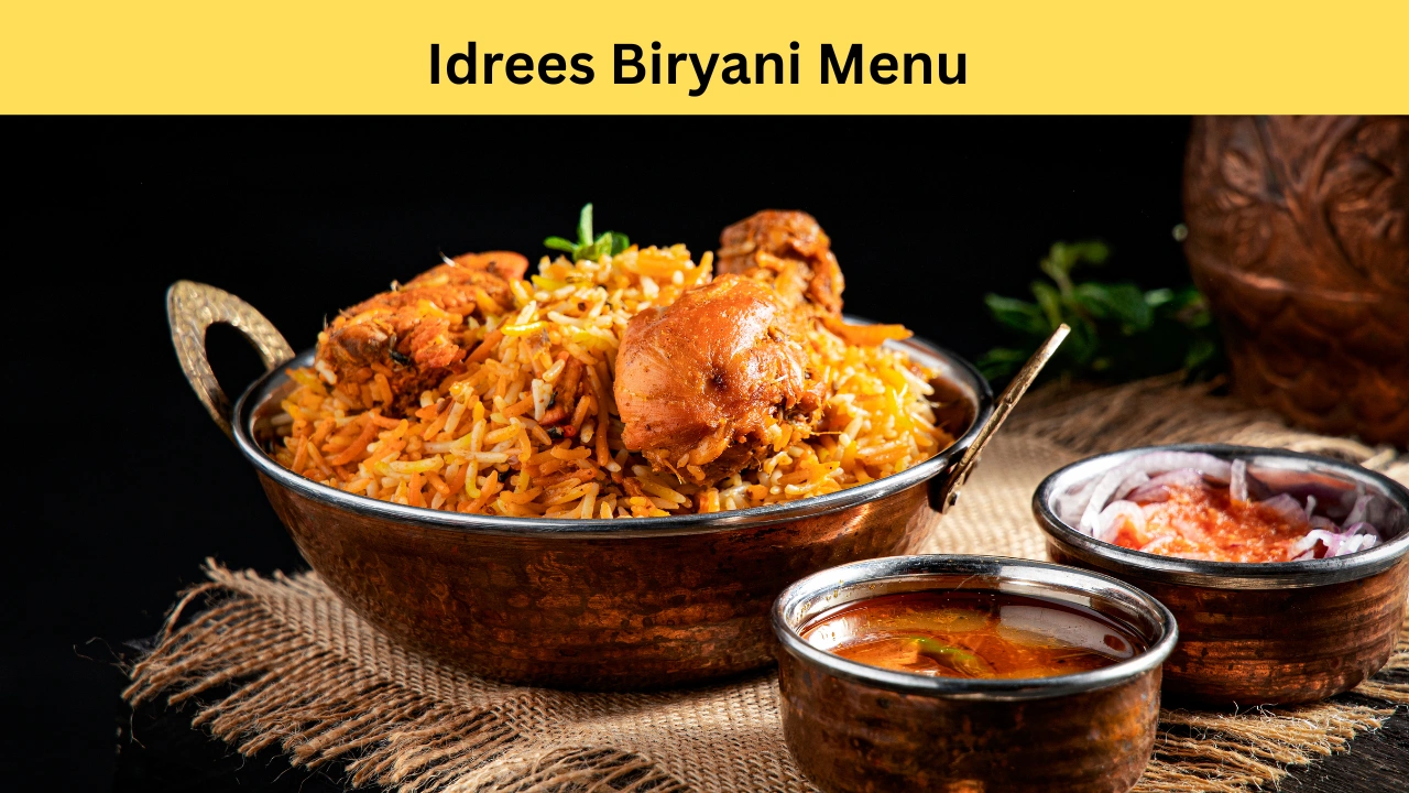 idrees biryani menu