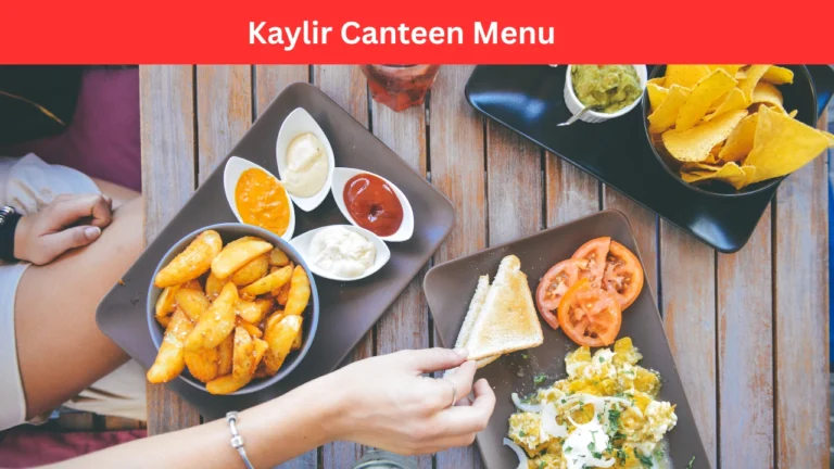 Kaylir Canteen Menu