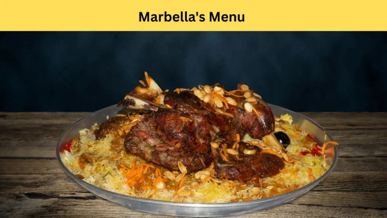 marbella's menu
