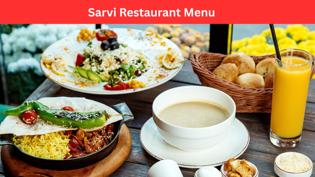 sarvi restaurant menu