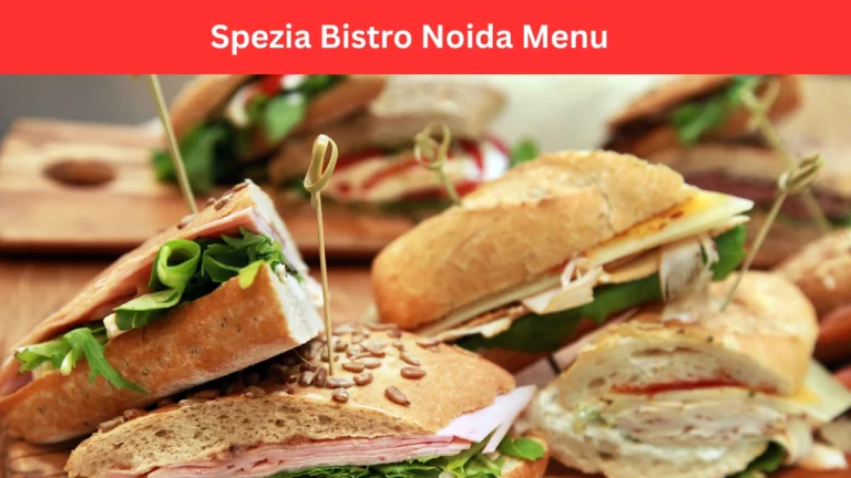 spezia bistro noida menu