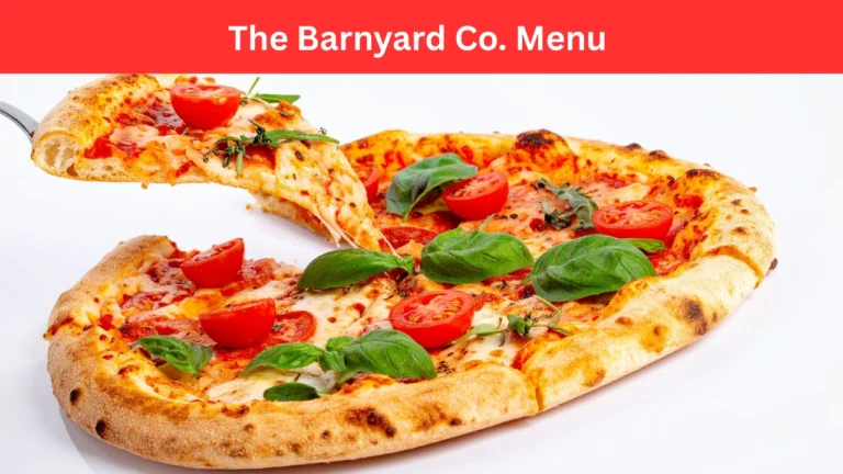 the barnyard co. menu