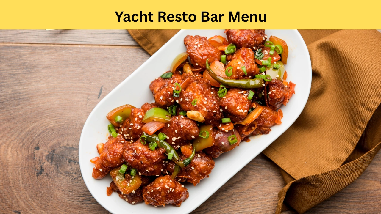 Yacht Resto Bar Menu