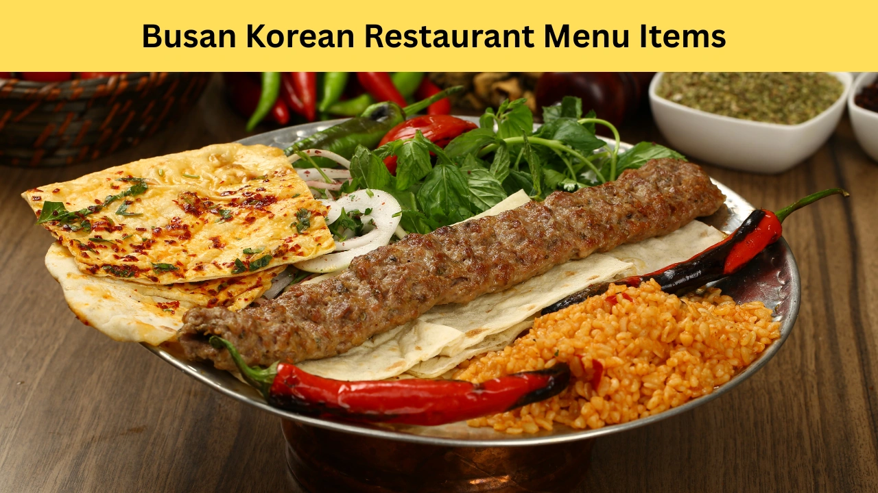 Busan Korean Restaurant Menu Items