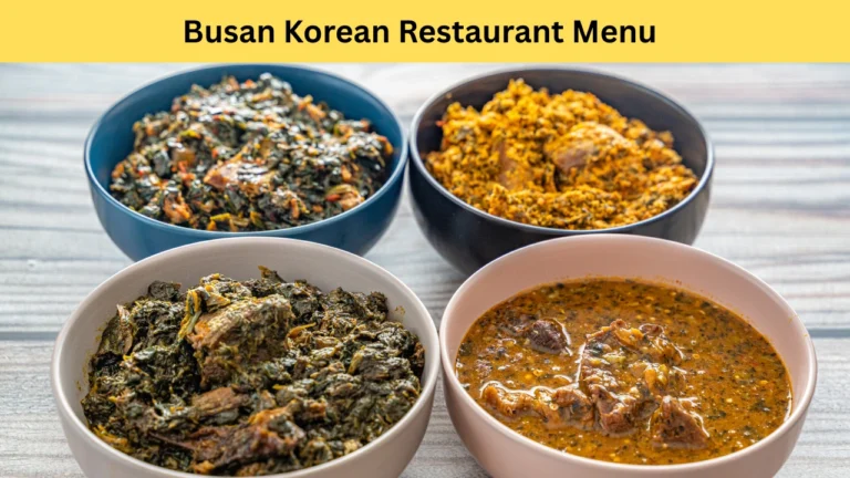 busan korean restaurant menu