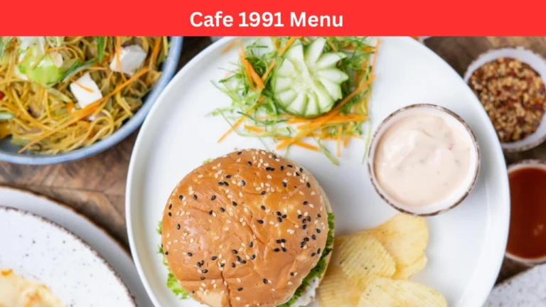 cafe 1991 menu