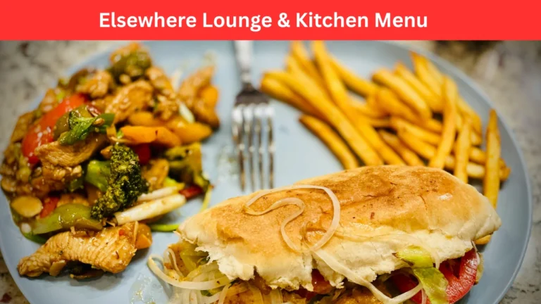 elsewhere lounge & kitchen menu
