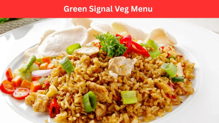 Green Signal Veg Menu