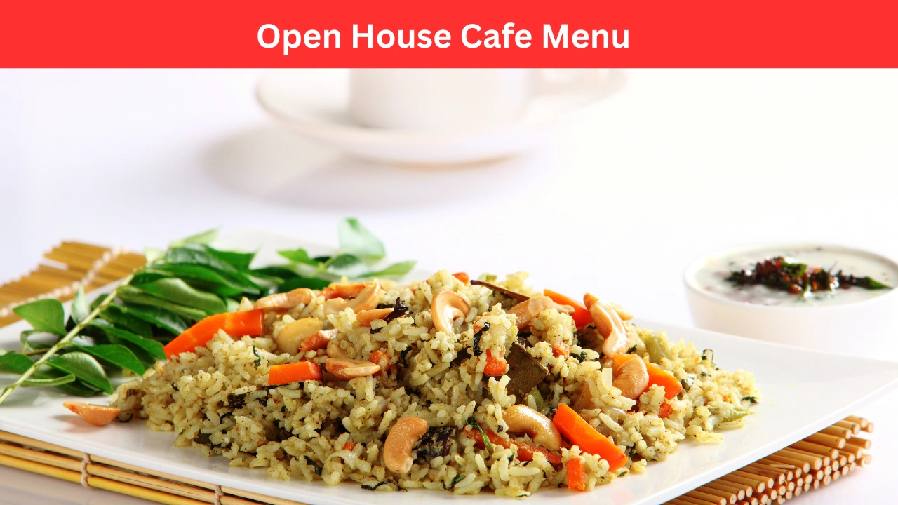 open house cafe menu