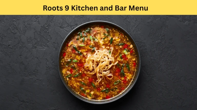 roots 9 kitchen and bar menu