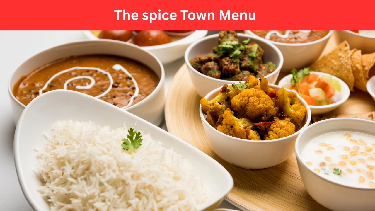 the spice town menu