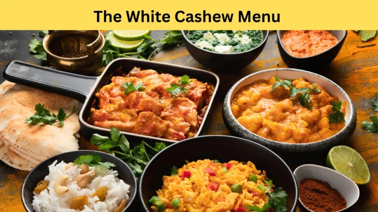 the white cashew menu