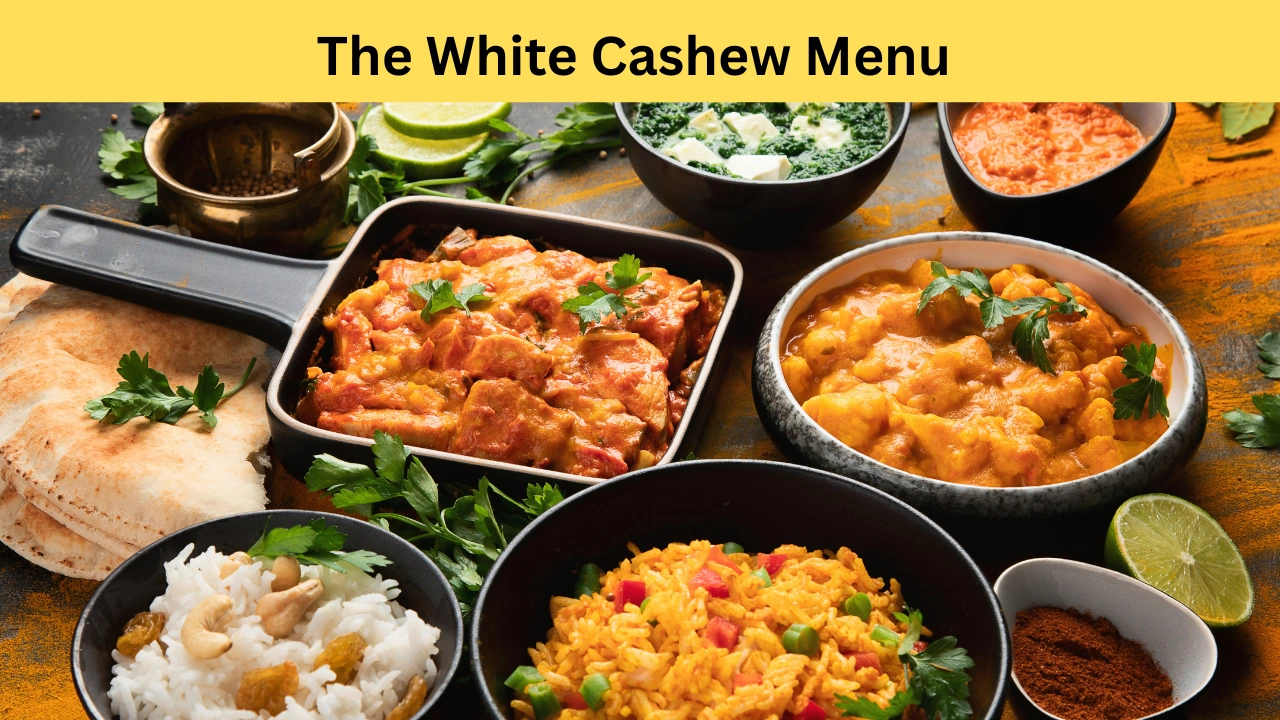 the white cashew menu