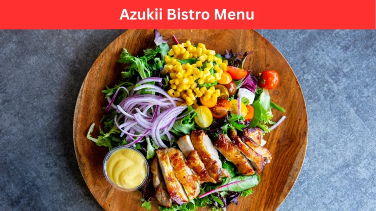Azukii Bistro Menu