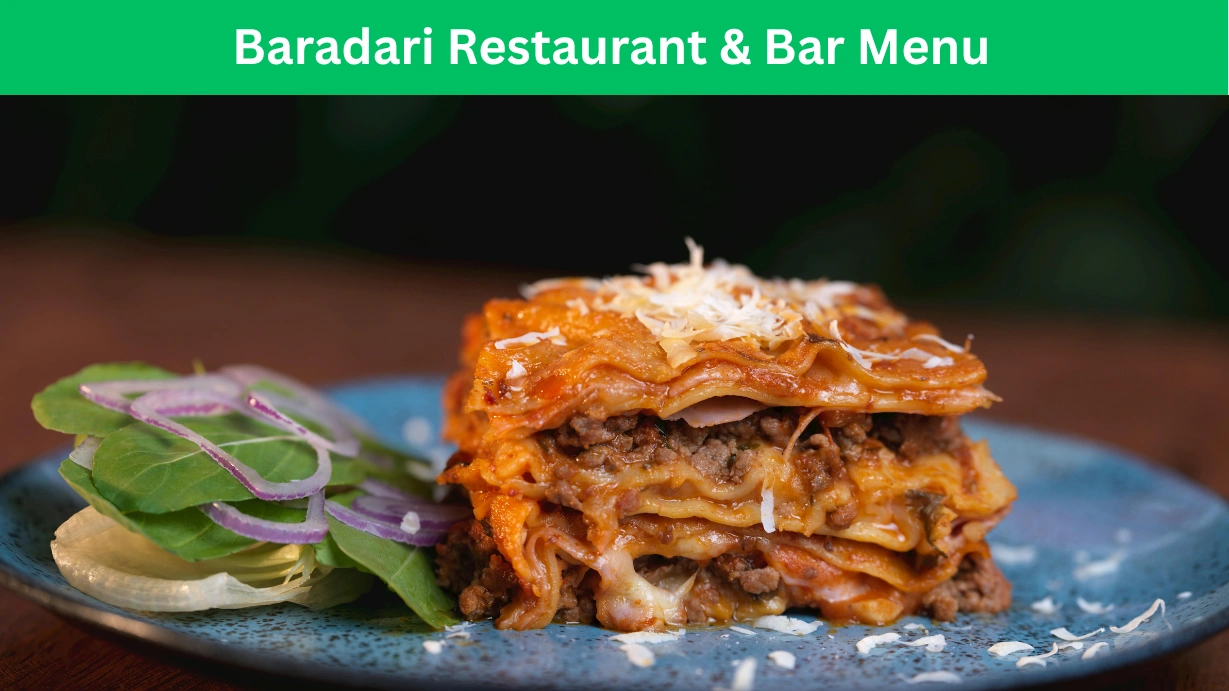 Baradari Restaurant & Bar Menu