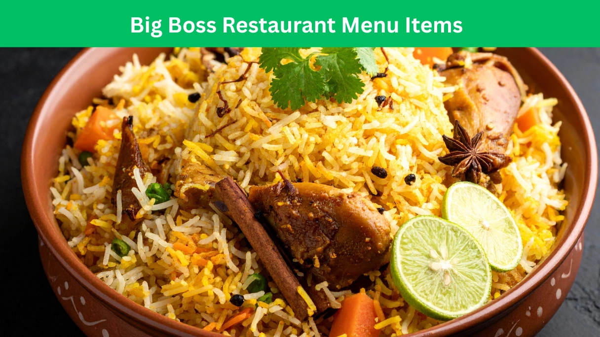Big Boss Restaurant Menu Items