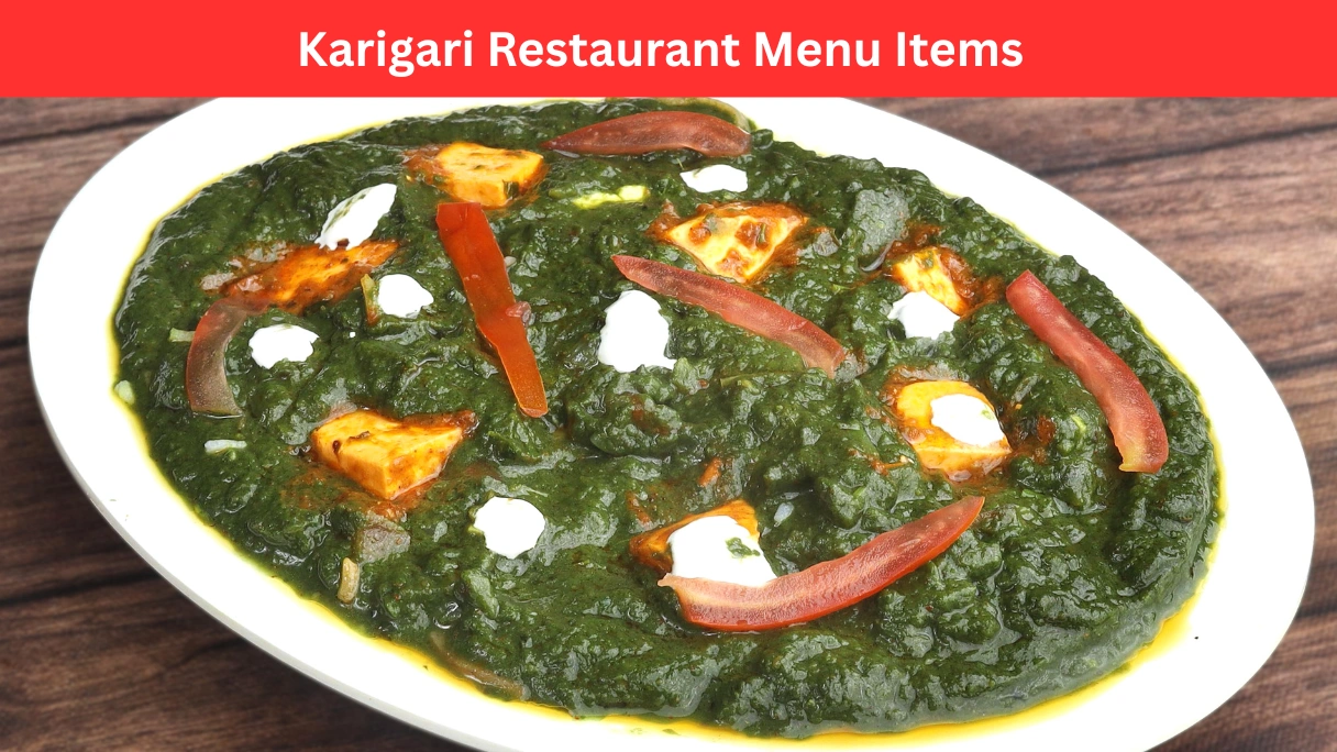 Karigari Restaurant Menu Items