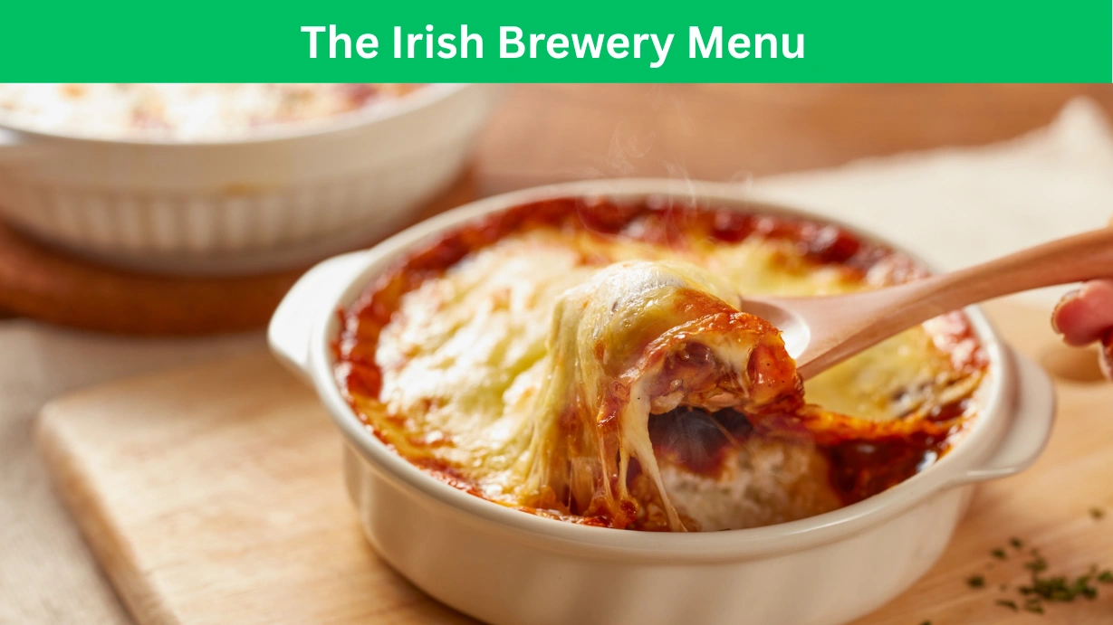 The Irish Brewery Menu