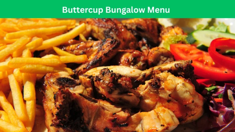 buttercup bungalow menu