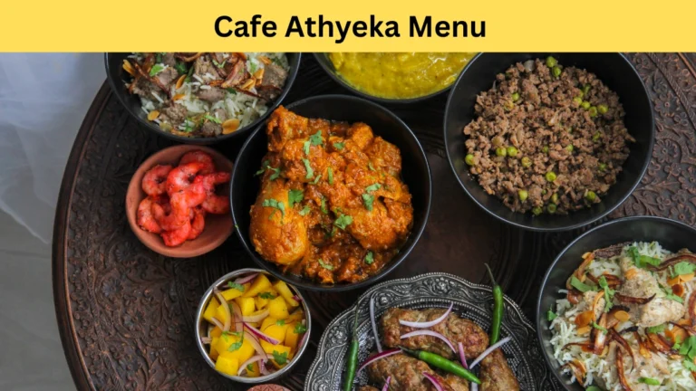 Cafe Athyeka Menu