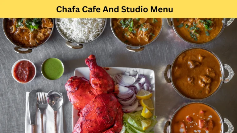 chafa cafe and studio menu
