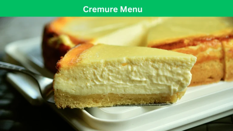 Cremure Menu
