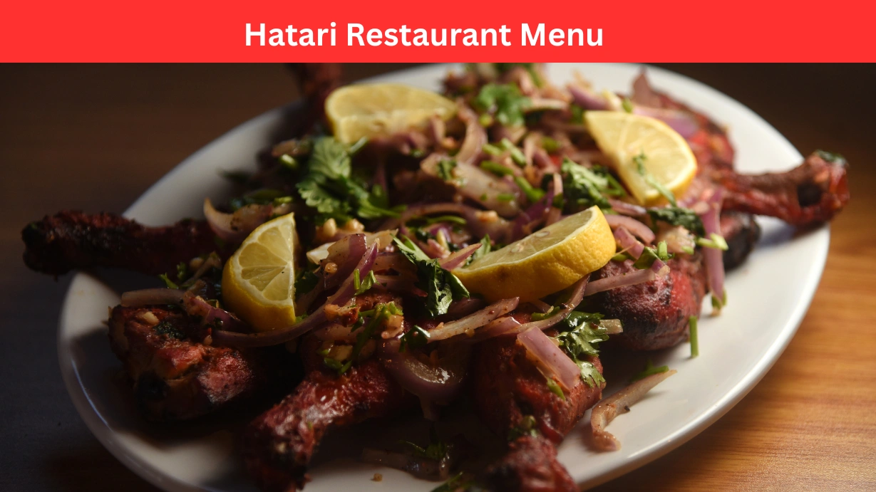 hatari restaurant menu