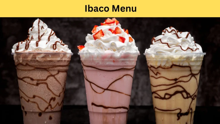 ibaco menu