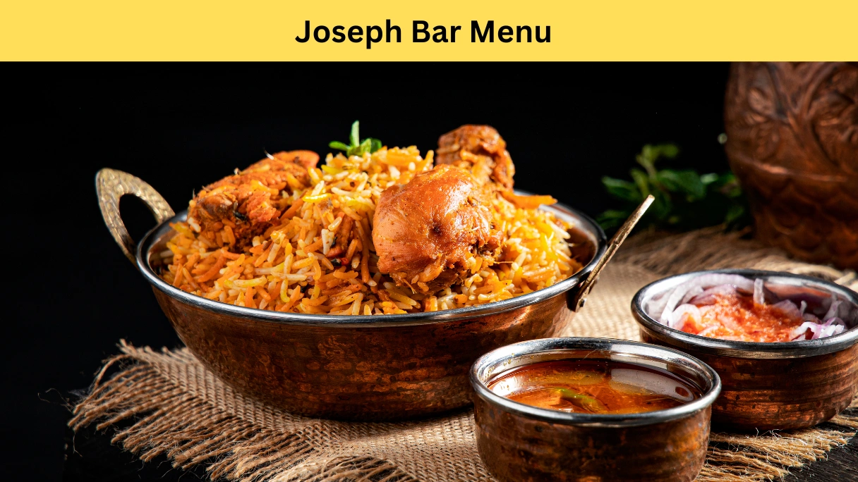 joseph bar menu