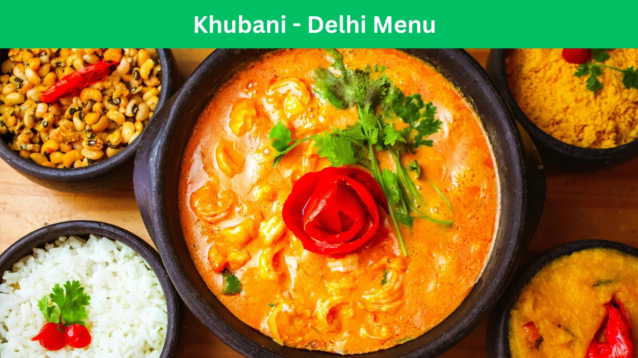 khubani - delhi menu