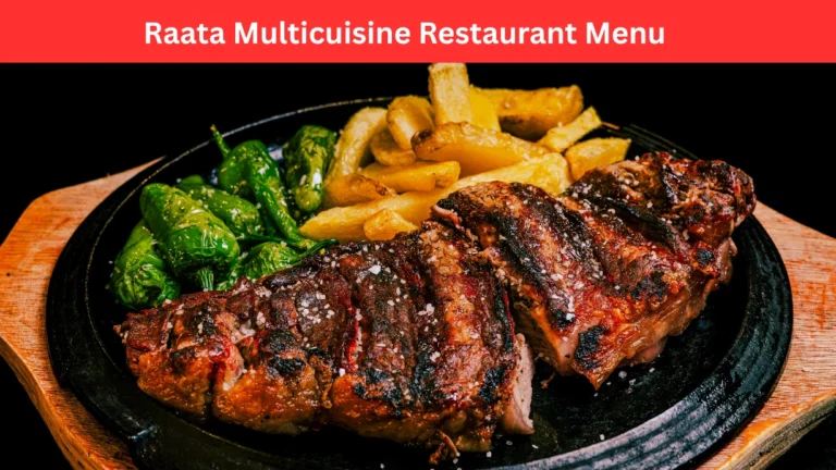 raata multicuisine restaurant menu