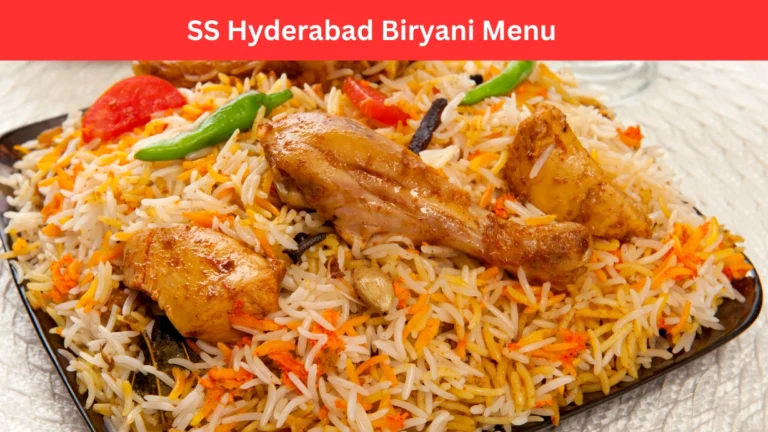 ss hyderabad biryani menu