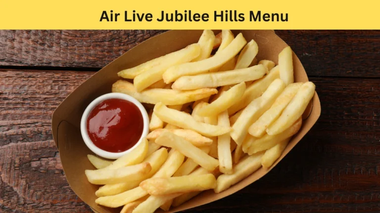 air live jubilee hills menu