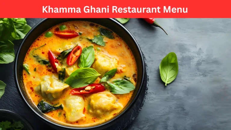 khamma ghani restaurant menu