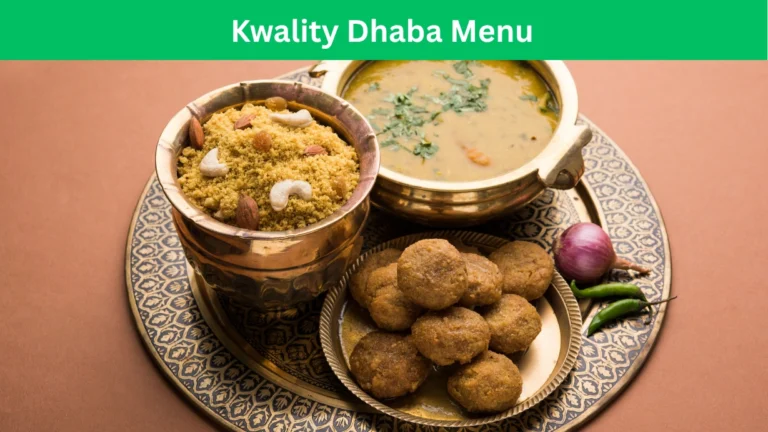 kwality dhaba menu