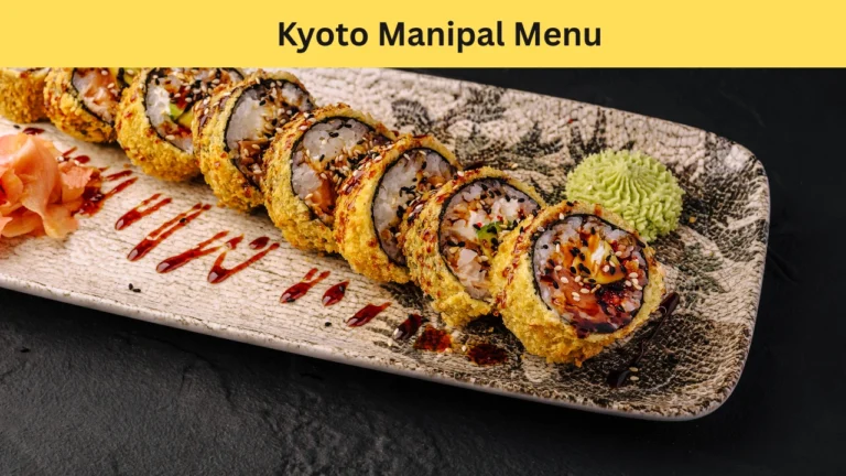 kyoto manipal menu